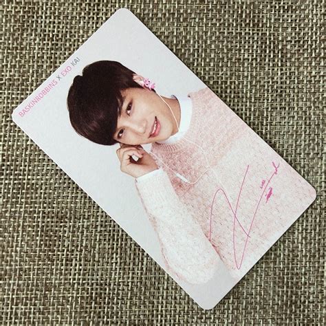 Exo Kai Baskin Robbins Official Photocard Kai Exo K New Rare