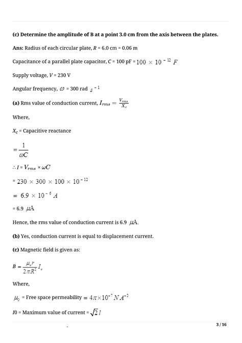 Solution Class 12 Physics Electromagnetic Waves Studypool