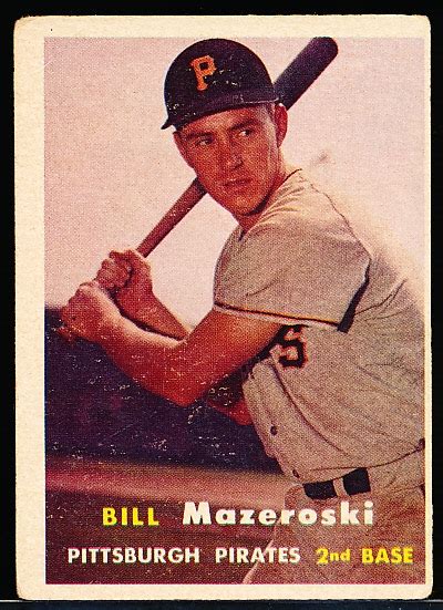 Lot Detail 1957 Topps Baseball 24 Bill Mazeroski RC Pirates