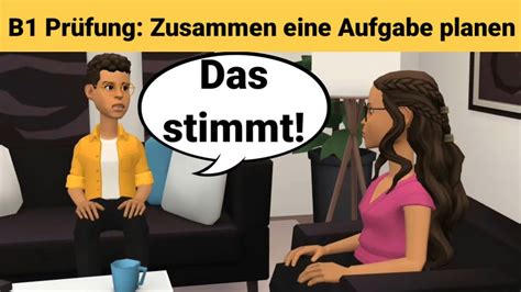 Mündliche Prüfung Deutsch B1 Gemeinsam etwas planen Dialog sprechen