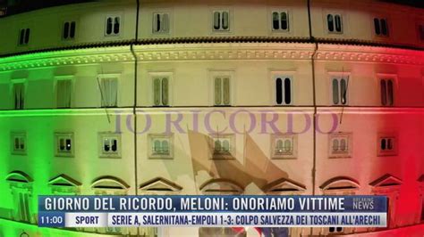 Breaking News Delle 11 00 Giorno Del Ricordo Meloni Onoriamo