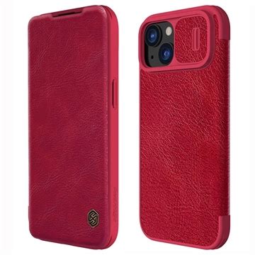 IPhone 15 Nillkin Qin Pro Flip Case Red