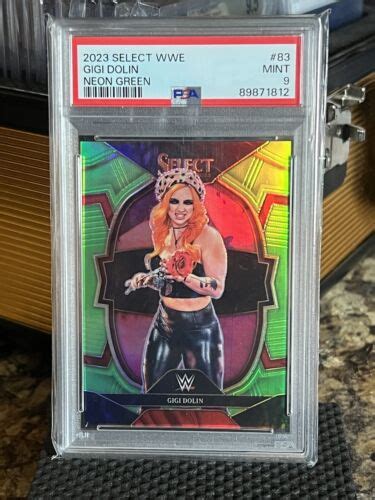 2023 Panini Select WWE Gigi Dolin Neon Green Prizm Concourse 75 NXT