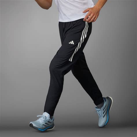 Adidas Own The Run 3 Stripes Pants Black Adidas Uae