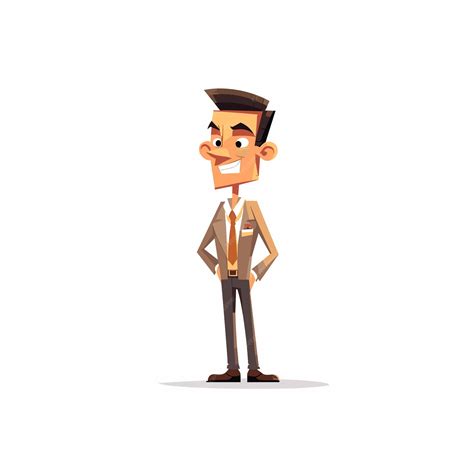 Premium Vector Young Business Man Cartoon Mascot Character Cartoon Icon Concept