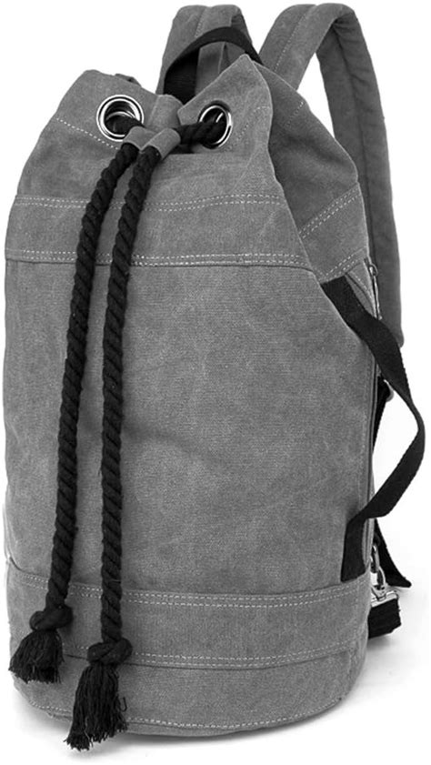 LOSMILE Rucksäcke Damen Herren Daypacks Seesack Leinwand Rucksack