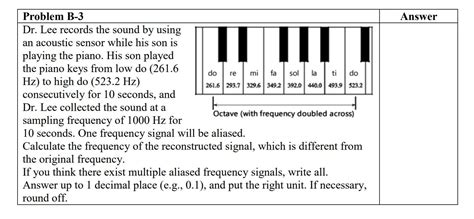 Answer Re Problem B Dr Lee Records The Sound By Chegg