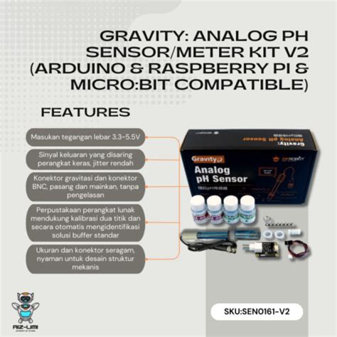 Jual Dfrobot Gravity Analog Ph Sensor Ph Meter Kit V2 Limited Shopee Indonesia