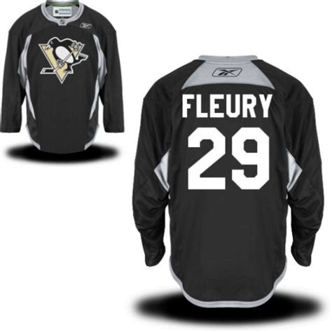 Marc-andre Fleury Pittsburgh Penguins Reebok Authentic Black Alternate ...