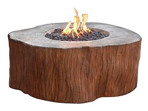 Elementi Outdoor Manchester Fire Pit Table 42 X 4 Inches Redwood Color