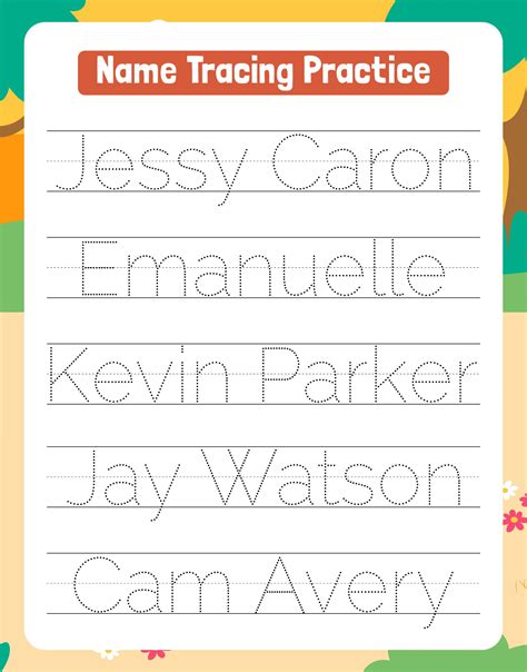 4 Best Images Of Make A Name Tracing Sheet Printable Write Your Name