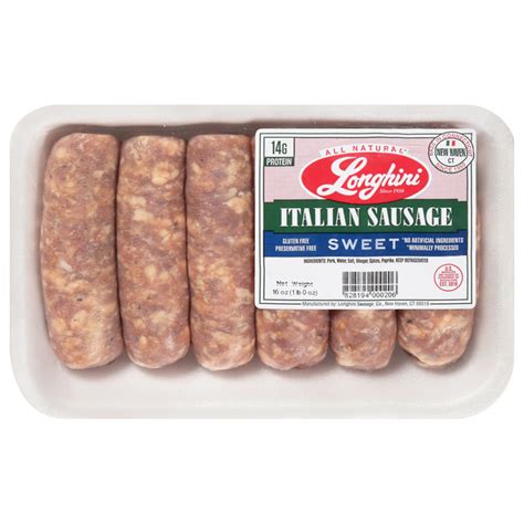 Save On Longhini Italian Sausage Links Sweet All Natural Ct Order