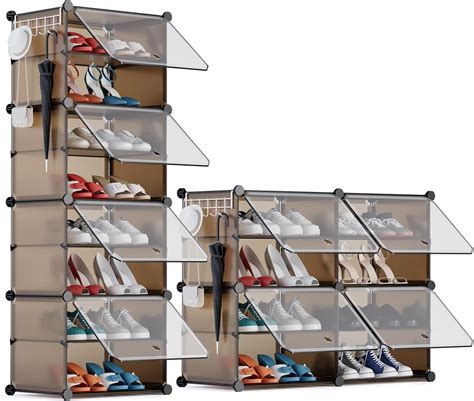 Meuble Chaussure 7 Niveaux Rangement Chaussure 42 Paires Etagere