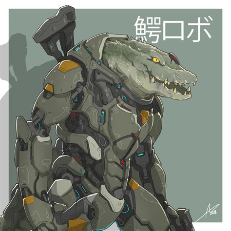 Mecha Animals Crocodile By Aiyeahhs On Deviantart