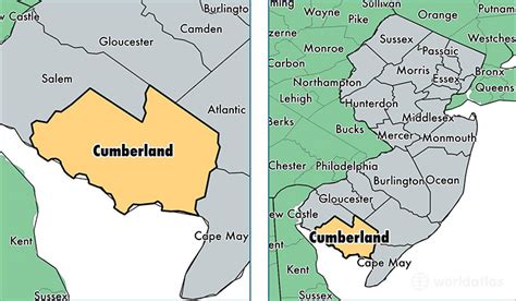 Cumberland County New Jersey Map Of Cumberland County Nj Where Is Cumberland County