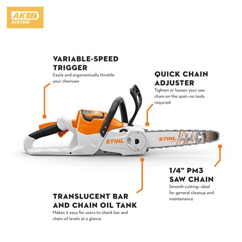 STIHL MSA 70 C B Battery Chainsaw Sharpe S Lawn Equipment Service Inc