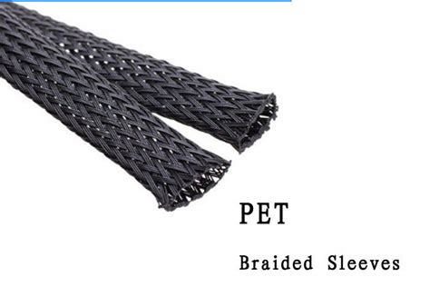 High Flame Retardant Pet Electrical Braided Sleeving Wide Operating