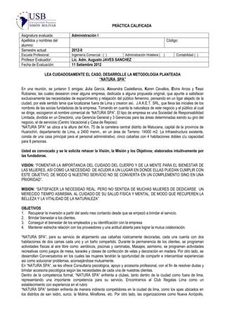 1ra Practica Caso Natura Spa PDF