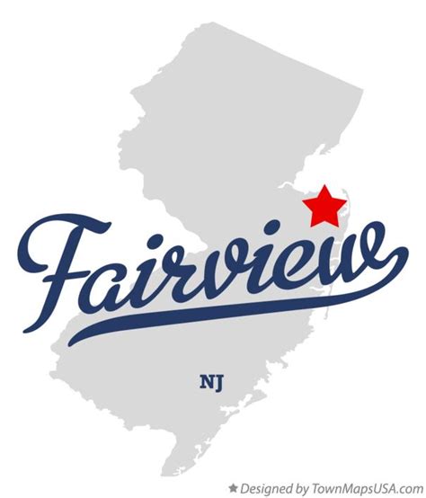 Map of Fairview, Monmouth County, NJ, New Jersey