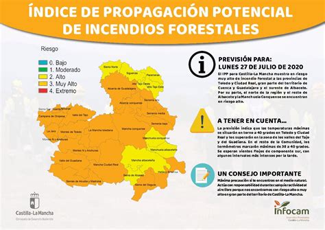 Clm Alerta Por Riesgo Muy Alto De Incendios La Voz Del Tajo