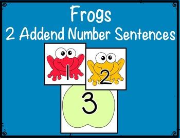 Frogs Themed 2 Addend Addition Subtraction With Ten Frames TPT