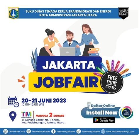 Jakarta Job Fair Jakarta Utara 20 21 Jun 2023 DISNAKERTRANS