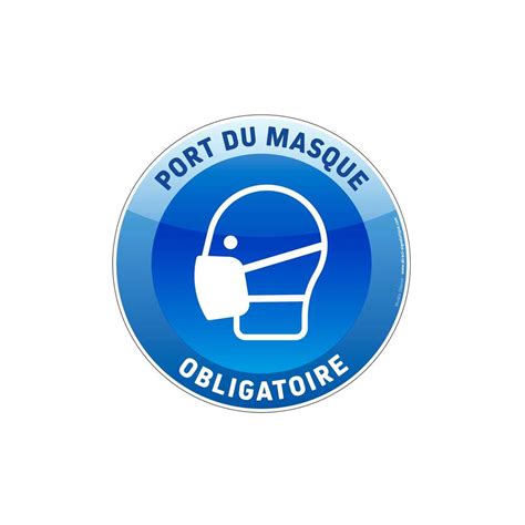 Adh Sif Rond De Marquage Au Sol Port Du Masque Direct Signal Tique