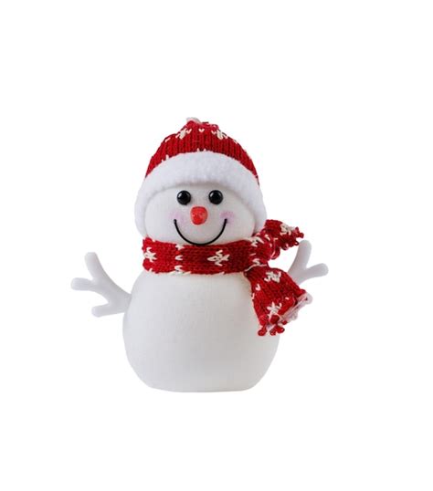 Boneco De Neve Isolado Em Fundo Branco Decora O De Natal E Ano Novo