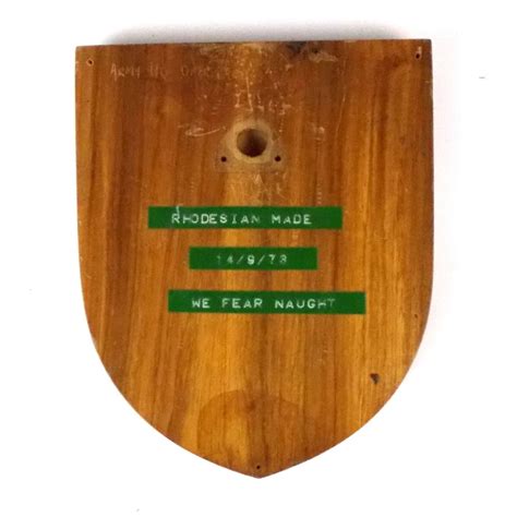 Rhodesian Armoured Car Regiment Wall Plaque Jeremy Tenniswood Militaria