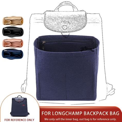 Felt Insert For Longchamp Le Pliage Backpack Organizer Women And Men