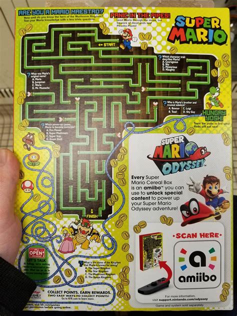 Hard Cereal Box Maze