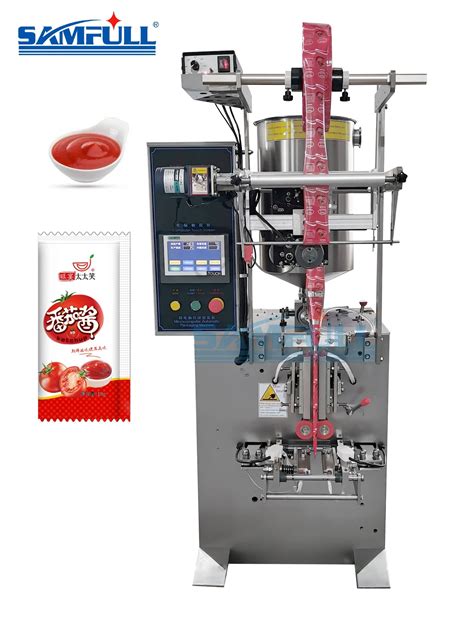 Automatic Liquid Stick Sachet Vffs Vertical Tomato Sauce Dairy Water