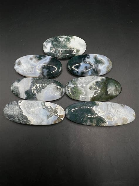 271 Cts Natural Moss Agate Ovals Beautiful Cabochon Loose Gemstone 35