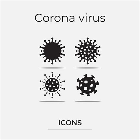 premium vector coronavirus covid  icons simple  trendy