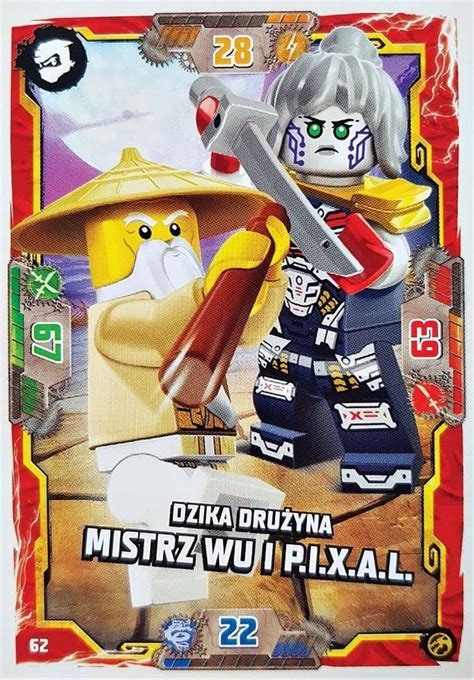 Karta LEGO Ninjago S7 Nr 62 Mistrz WU I P I X A L Psary Kup Teraz