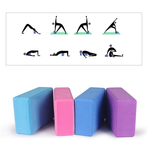 Eva Yoga Block Brick Sports Exercise Gym Foam Workout Stretching Aid