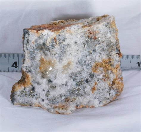 Arizona Gold Silver High Grade Ore In Quartz With Calcopyrite And