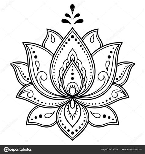 Lotus Flower Pattern Drawings Best Flower Site