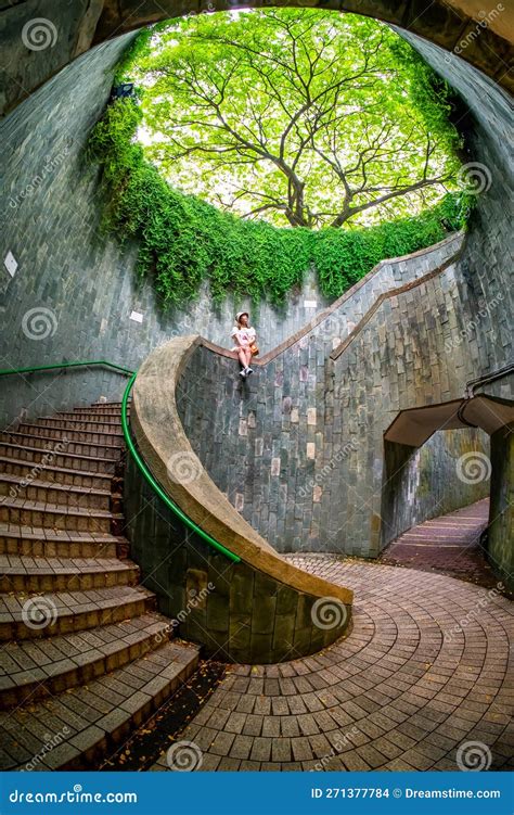 Spiral Staircase At Fort Canning Park This Park Is An Iconic Hilltop