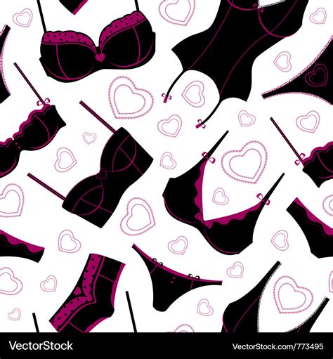 Lingerie Seamless Background Royalty Free Vector Image