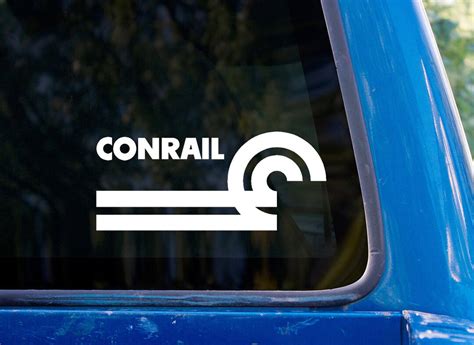 Conrail Logo Vinyl Sticker Conrail Railroad Decal - Etsy