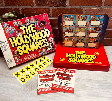 Vintage 1980 Hollywood Squares Board Game - Etsy