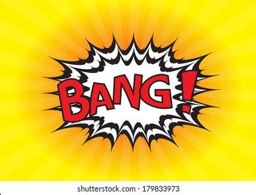 Bang Comic Speech Bubble Cartoon Stock Vector Royalty Free