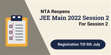 Nta Reopens Jee Main 2022 Session 2 Registration Window Career Point Blog