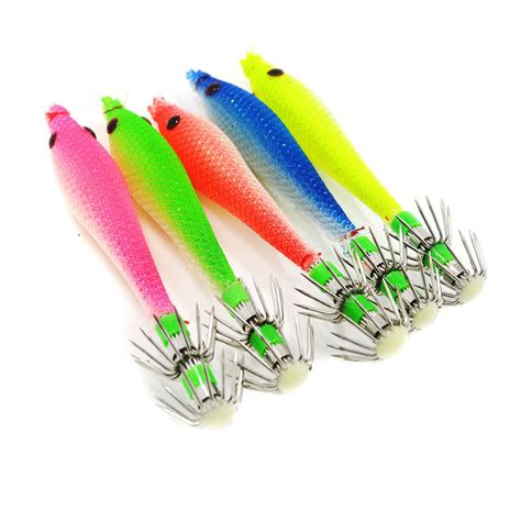 Mm Luminous Squid Hook Soft Squid Jigs Fishing Lures Octopus