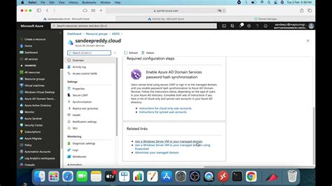 Azure Active Directory Domain Services Step By Step Creation Youtube