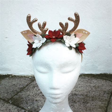 Reindeer Headband Antlers Christmas Headband Novelty Etsy