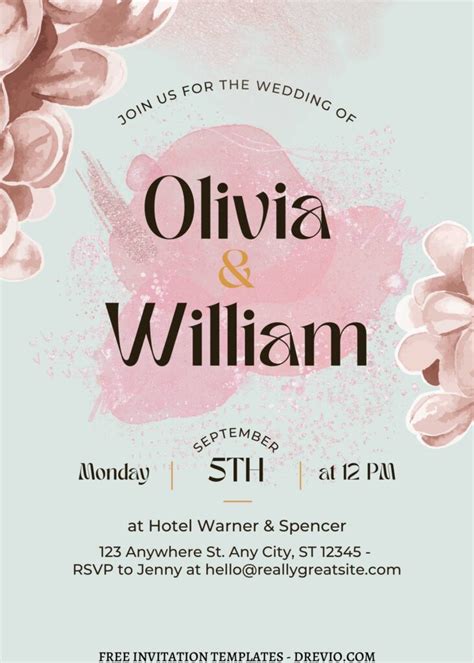 9 Stunning Modern Floral Canva Invitation Templates Download