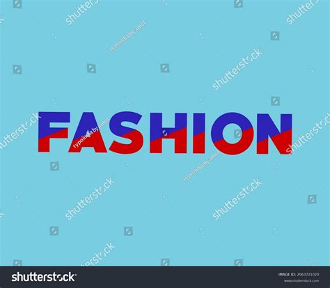 Fashion Typography Logo Fashion Lettering Vector Stock Vector Royalty