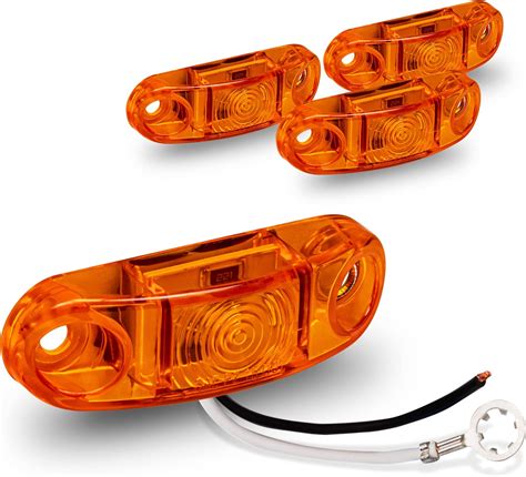 Amazon True Mods Pc Amber Led Trailer Marker Light W Black